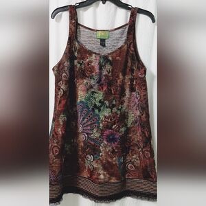 EUC TRACY PORTER Floral Sleeveless Top - Multicolor Size 8-10